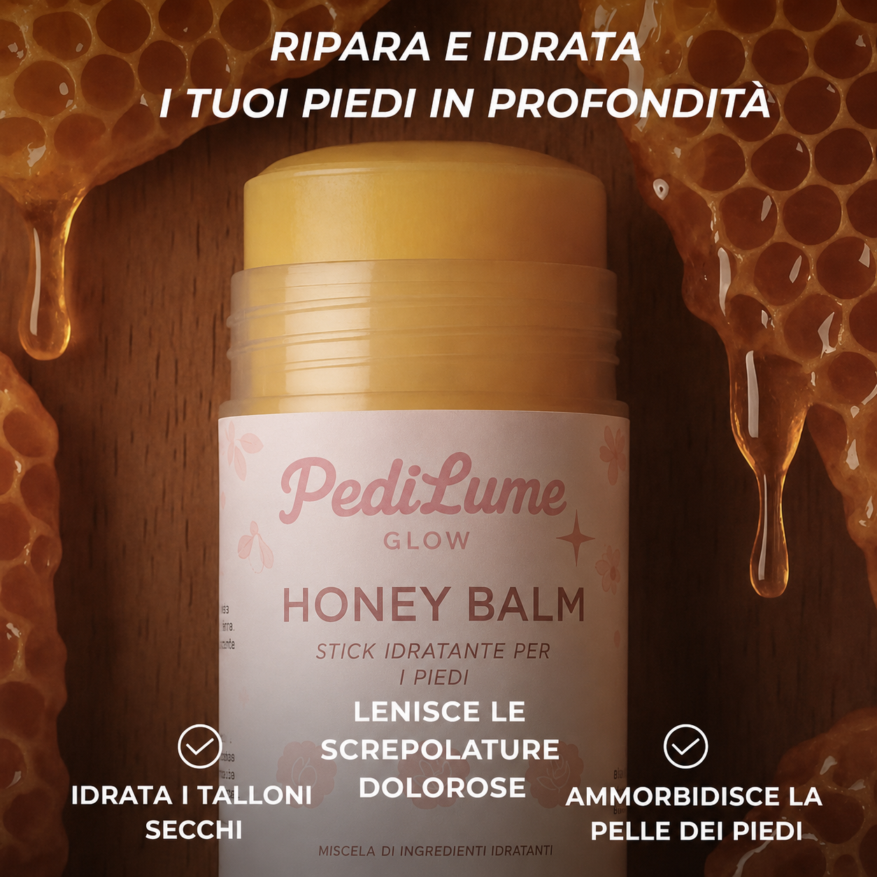 🍯 Pedilume Balm™ – Balsamo Idratante al Miele per i Piedi