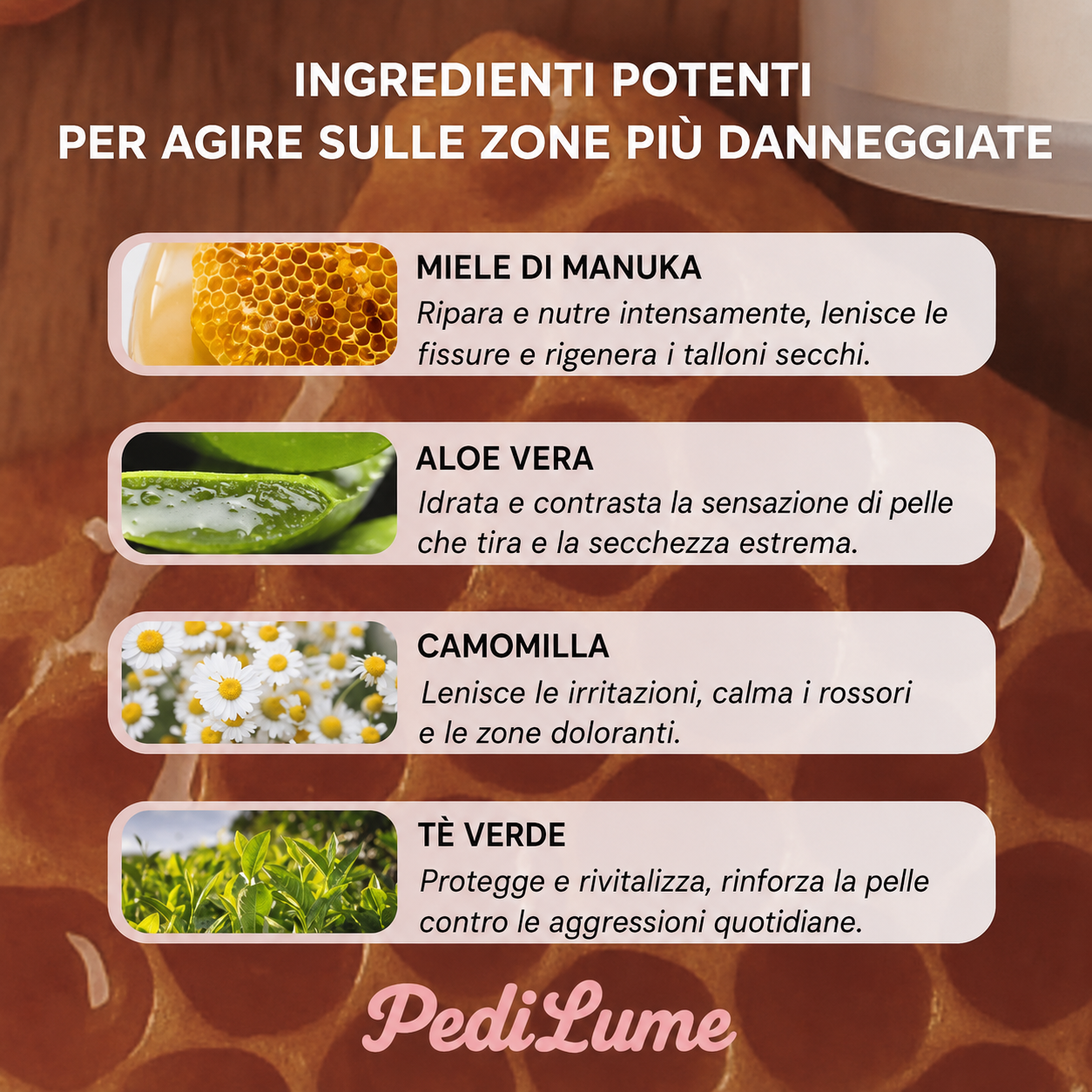 🍯 Pedilume Balm™ – Balsamo Idratante al Miele per i Piedi